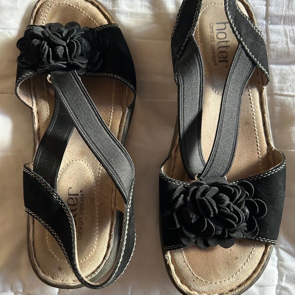 Black Hotter Sandals